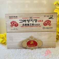 Cao linh chi sao đỏ Hàn Quốc Gold hộp gỗ 3 lọ x 120g