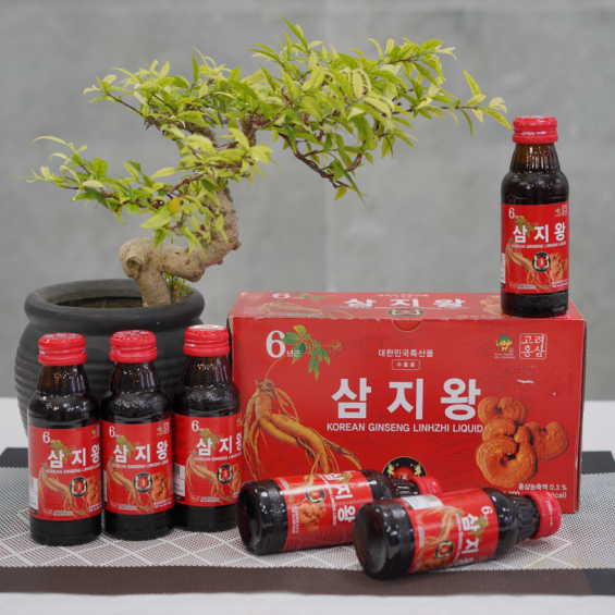 Nước hồng sâm linh chi KGS Hàn Quốc hộp 10 chai