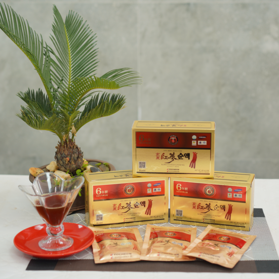 Nước hồng sâm 100% Pocheon Hàn Quốc hộp 30 gói