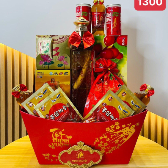 	Giỏ Quà Tết Xuân Giáp Thìn 2024 (Mã 1300)