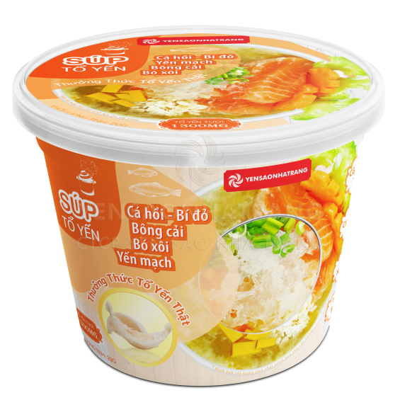 Súp tổ yến - Cá hồi