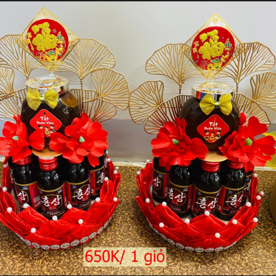 Giỏ quà tết chưng bàn thờ (giá từ 200k - 650K)