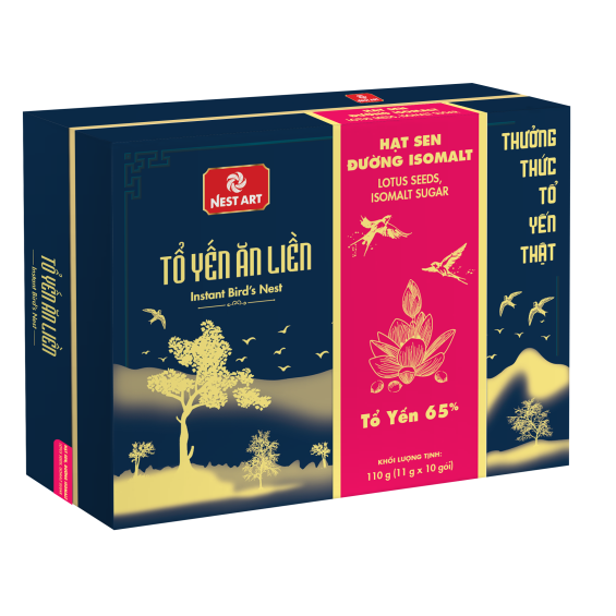 Tổ Yến Ăn Liền Hạt Sen Đường Isomalt 100G