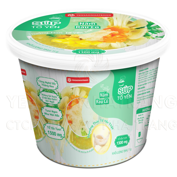 Súp tổ yến - Nấm rau củ (Súp chay)