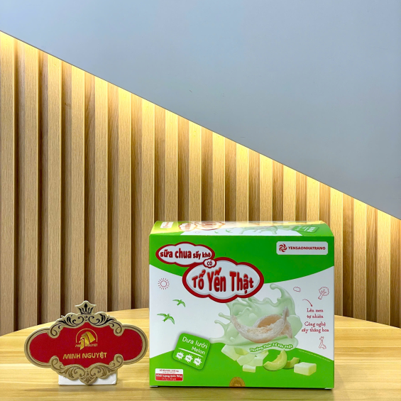 Sữa chua sấy khô có Tổ yến thật- Dưa lưới (30 gói x 4 viên)