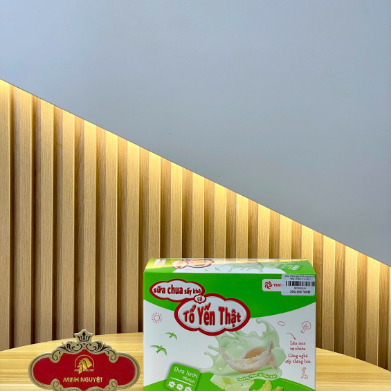 Sữa chua sấy khô có Tổ yến thật- Dưa lưới (30 gói x 4 viên)