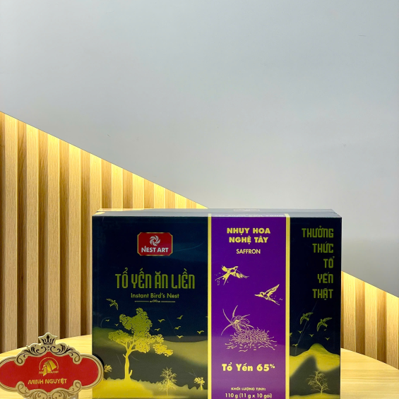 Tổ Yến Ăn Liền Nhuỵ Hoa Nghệ Tây 100G