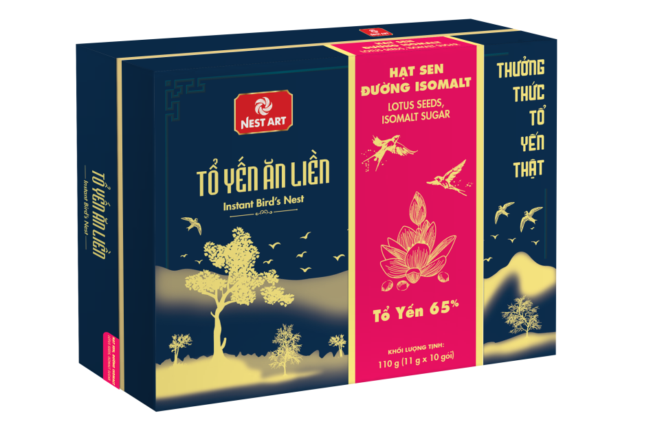 Tổ Yến Ăn Liền Hạt Sen Đường Isomalt 100G