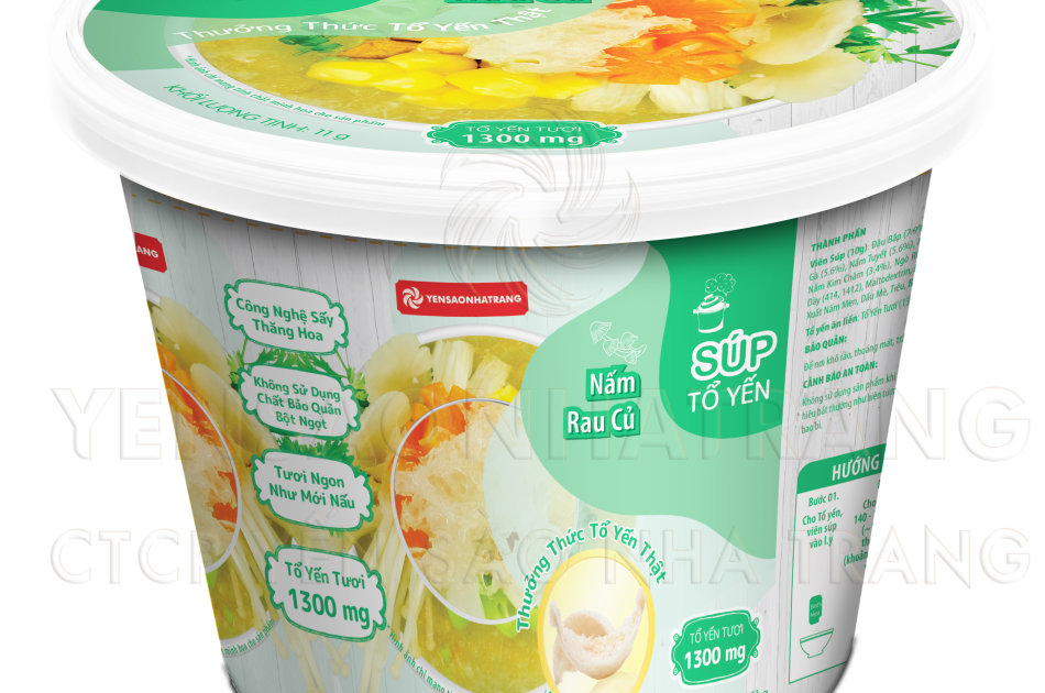 Súp tổ yến - Nấm rau củ (Súp chay)