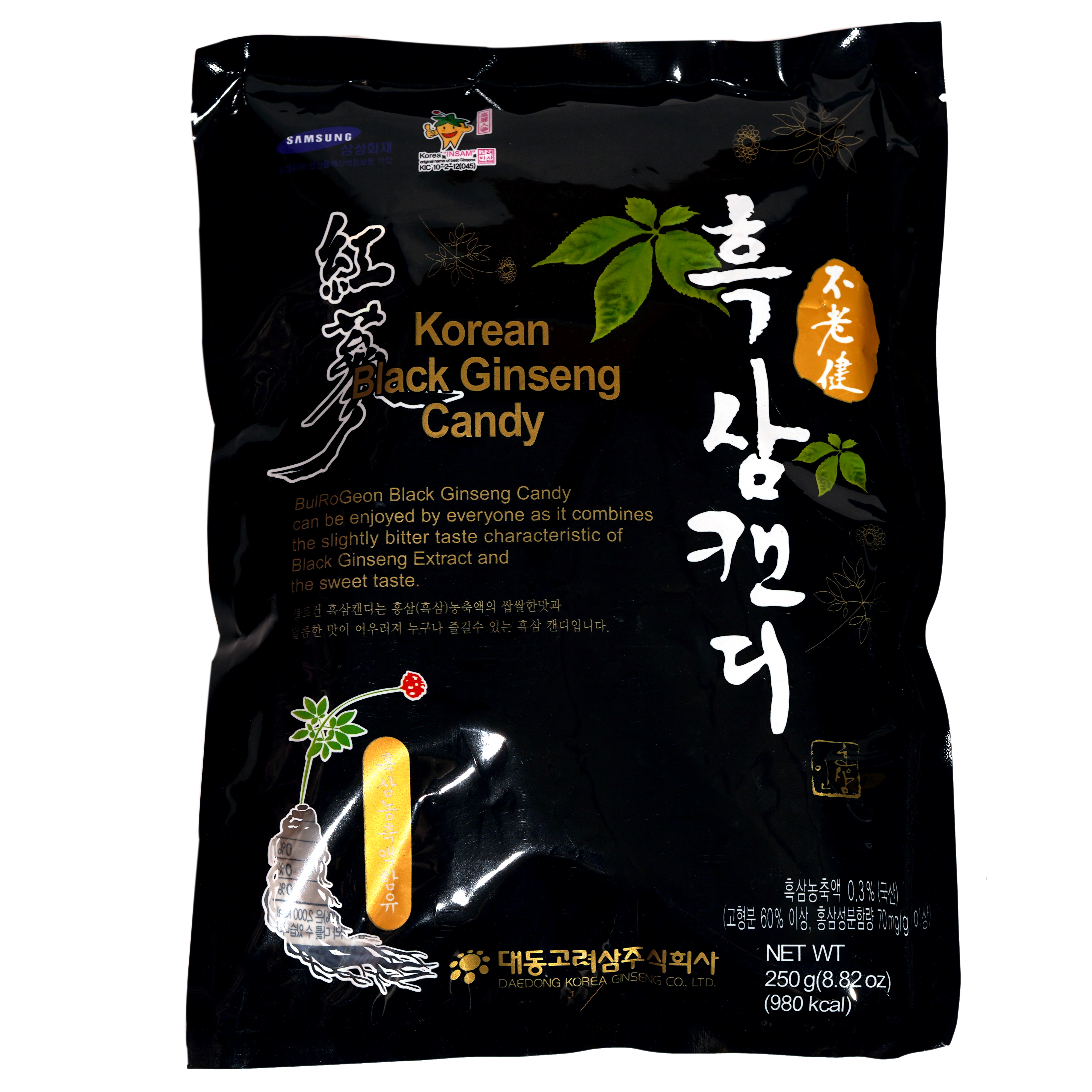 Kẹo hắc sâm Hàn Quốc DaeDong 250g thượng hạng, keo hac sam han quoc daedong 250g thuong hang, kẹo hồng sâm hàn quốc 