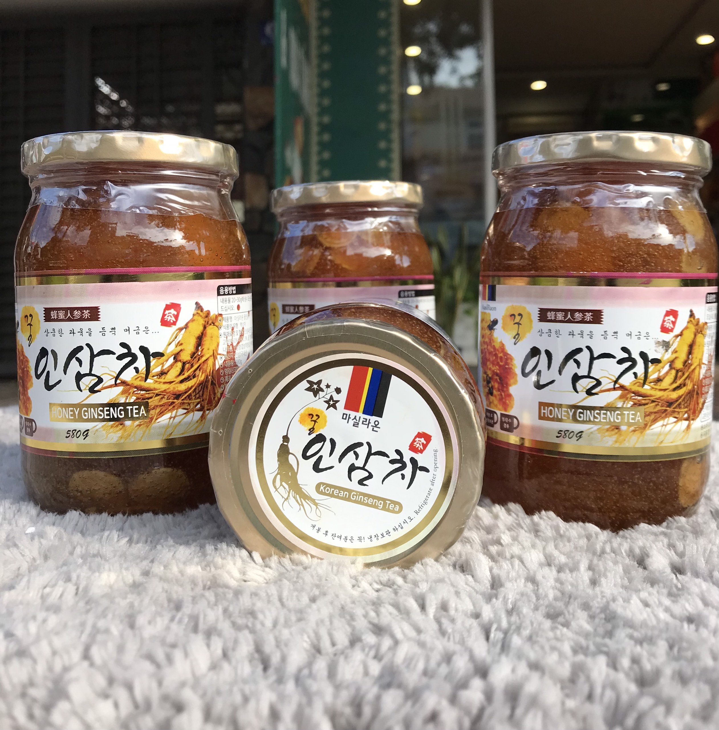 Mật Ong Sâm MIWAMI 580g, mat ong sam miwami 580g, Mật ong sâm Hàn Quốc, mat ong sam han quoc