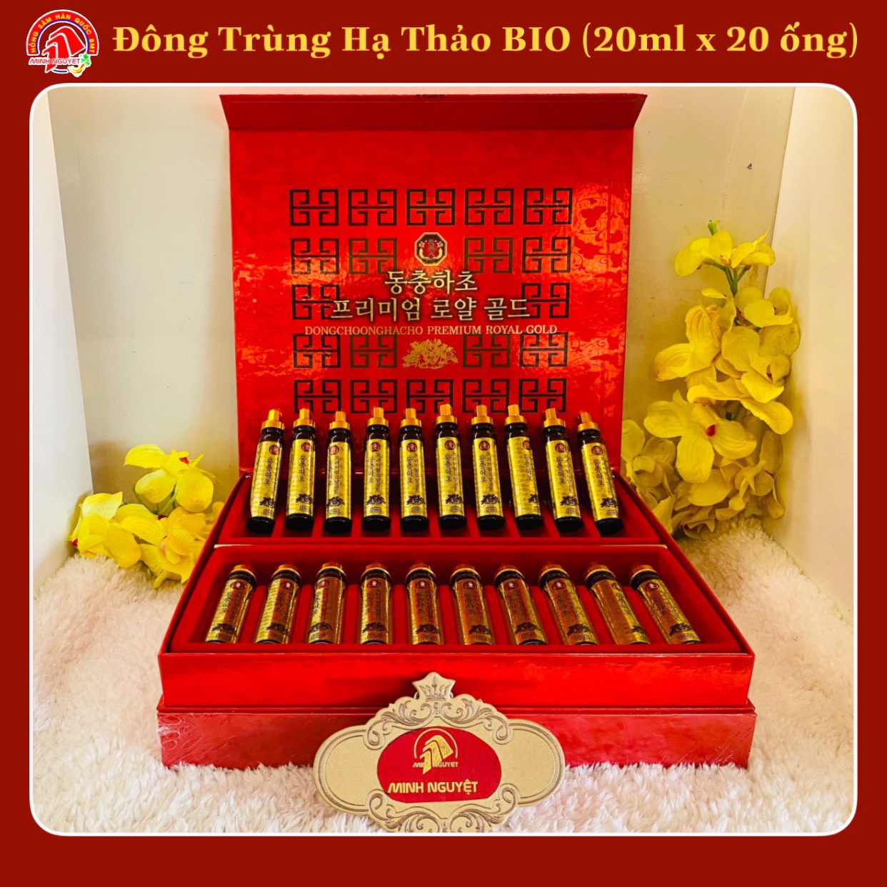 Nước đông trùng hạ thảo Hàn Quốc hộp 20 ống Bio Apgold, nuoc dong trung ha thao han quoc hop 20 ong bio apgold, Đông trùng hạ thảo dạng nước, dong trung ha thao dang nuoc