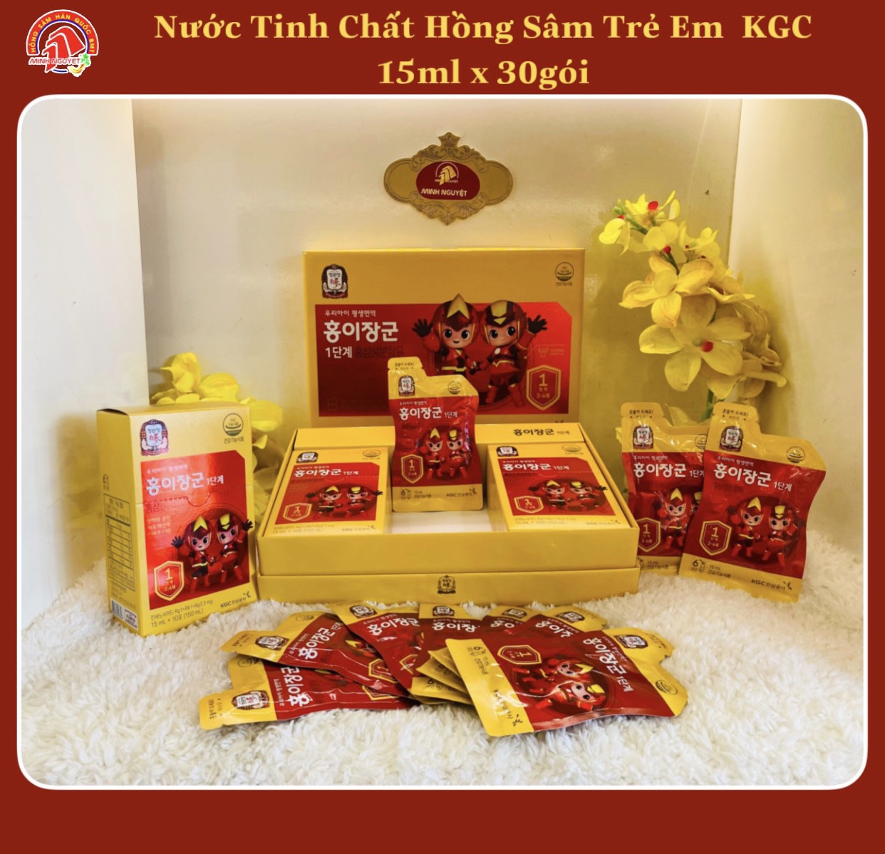 Nước hồng sâm Baby cho trẻ em 3 - 4 tuổi cao cấp KGC, nuoc hong sam baby