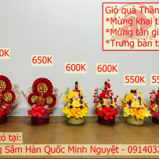 Giỏ quà thần tài (giá từ 550k - 750k)
