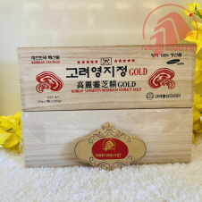 Cao linh chi sao đỏ Hàn Quốc Gold hộp gỗ 3 lọ x 120g